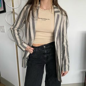 Audrey 3+1 striped blazer